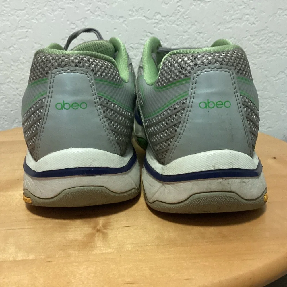 Abeo Sydney Womens Gray Green Vibram Athletic‎ Walking Running Shoes Size 10